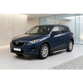 Боковые Подножки Shining V1 (2 шт., Алюминий) Mazda CX-5 2012-2017 гг. фото 1
