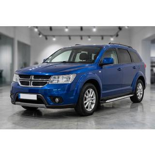Боковые Подножки Shining V1 (2 шт., Алюминий) Dodge Journey 2008-2020 гг. фото 1