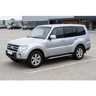Боковые Подножки Shining V1 (2 шт., Алюминий) Mitsubishi Pajero Wagon IV 2006-2021 гг. фото 1