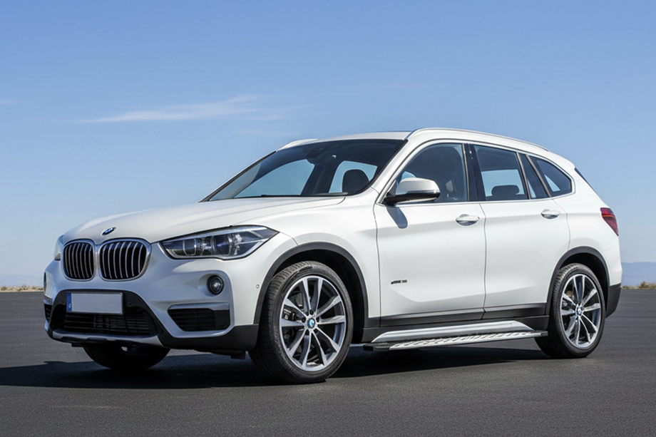 BMW X1 F48 2015-2022 гг. Боковые Подножки Shining V1 (2 шт., Алюминий) Image