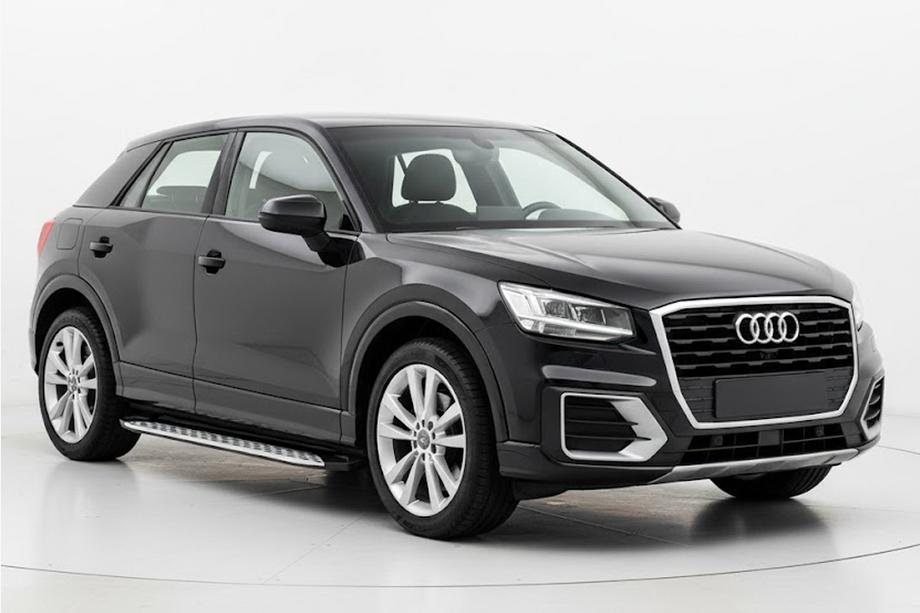 Audi Q2 2016- гг. Боковые Подножки Shining V1 (2 шт., Алюминий) Фото 1