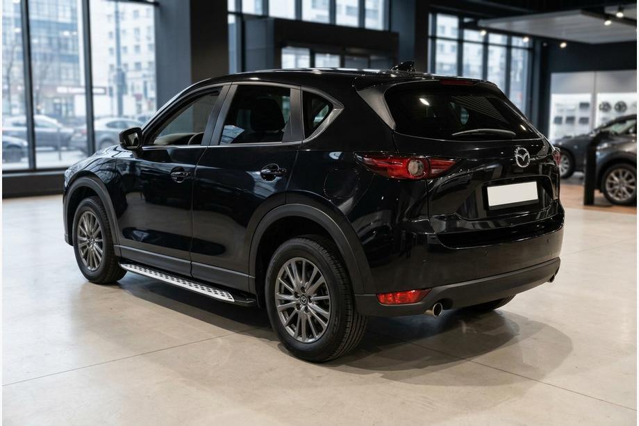 Mazda CX-5 2017–2025 гг. Боковые Подножки Shining V1 (2 шт., Алюминий) Фото 1