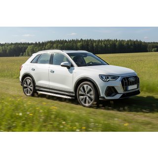 Боковые Подножки Shining V1 (2 шт., Алюминий) Audi Q3 2019–2025 гг. фото 1