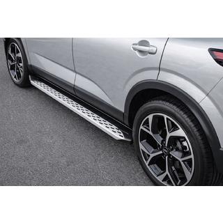 Боковые Подножки Shining V1 (2 шт., Алюминий) Nissan Qashqai 2021- гг. фото 1