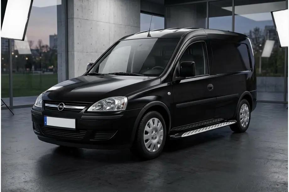 Opel Combo 2002–2012 гг. Боковые Подножки Shining V1 (2 шт., Алюминий) Фото 1