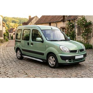 Боковые Подножки Shining V1 (2 шт., Алюминий) Renault Kangoo 1998-2008 гг. фото 1