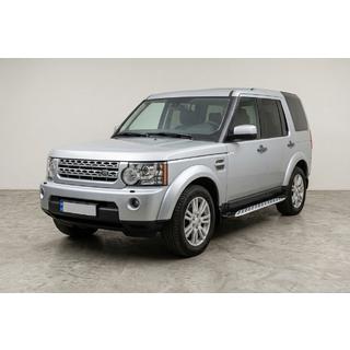 Боковые Подножки Shining V1 (2 шт., Алюминий) Land Rover Discovery IV 2009-2017 гг. фото 1