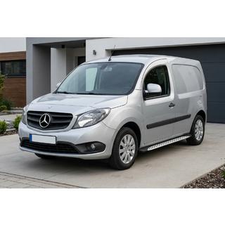 Боковые Подножки Shining V1 (2 шт., Алюминий) Mercedes Citan 2013-2021 гг. фото 1