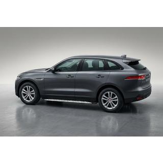Боковые Подножки Shining V1 (2 шт., Алюминий) Jaguar F-PACE 2016- гг. фото 1