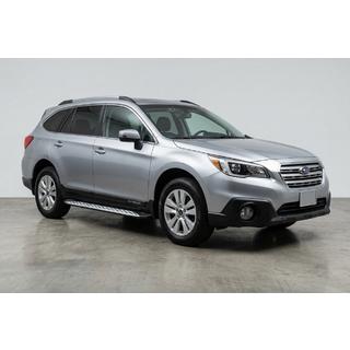 Боковые Подножки Shining V1 (2 шт., Алюминий) Subaru Outback 2014-2019 гг. фото 1