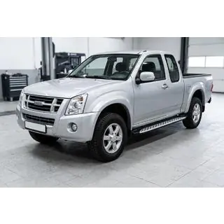 Боковые Подножки Shining V1 (2 шт., Алюминий) Isuzu D-Max 2002-2011 гг. фото 1
