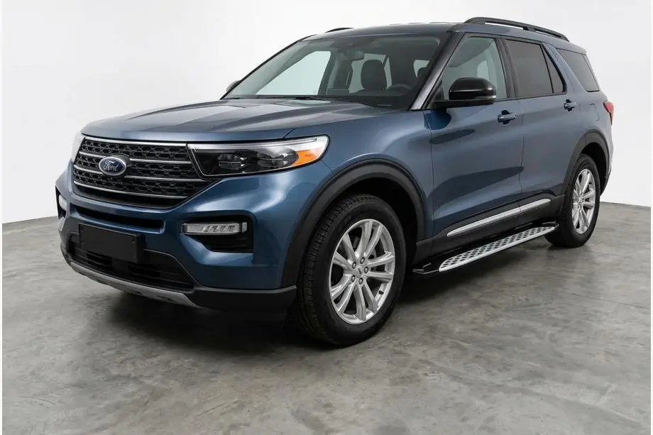Ford Explorer 2019- гг. Боковые Подножки Shining V1 (2 шт., Алюминий) Фото 1