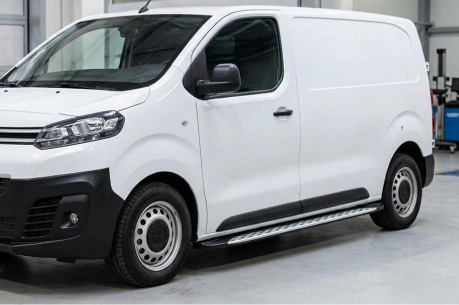 Citroen Jumpy/Dispatch 2017- гг. Боковые Подножки Shining V1 (2 шт., Алюминий) Фото 1