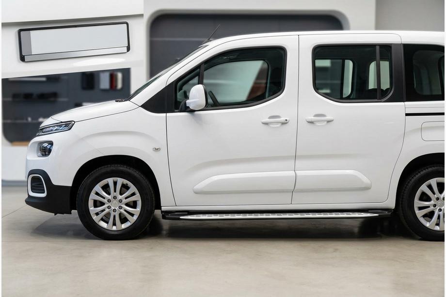 Citroen Berlingo/Multispace 2018- гг. Боковые Подножки Shining V1 (2 шт., Алюминий) Фото 1