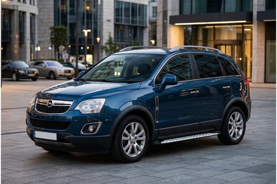 Opel Antara 2006-2017 гг. Боковые Подножки Shining V1 (2 шт., Алюминий) 2016-2018 Фото 1