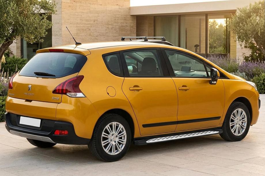 Peugeot 3008 2008-2016 гг. Боковые Подножки Shining V1 (2 шт., Алюминий) 2014-2016 Image