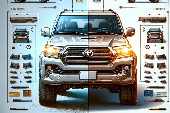Преимущества и недостатки оригинальных и реплика обвесов для Land Cruiser 200