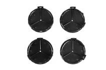 Колпачки на диски 71/75 мм без кольца (4 шт, синие V1) фото 3