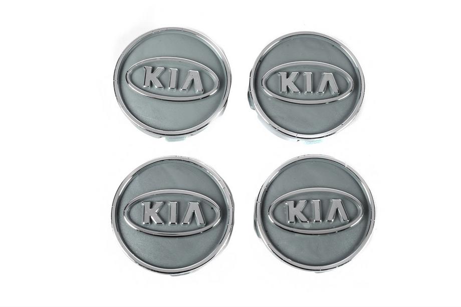 KIA Колпачки на диски серые kia60tur-sir (59мм на 55мм, 4 шт) Фото 2