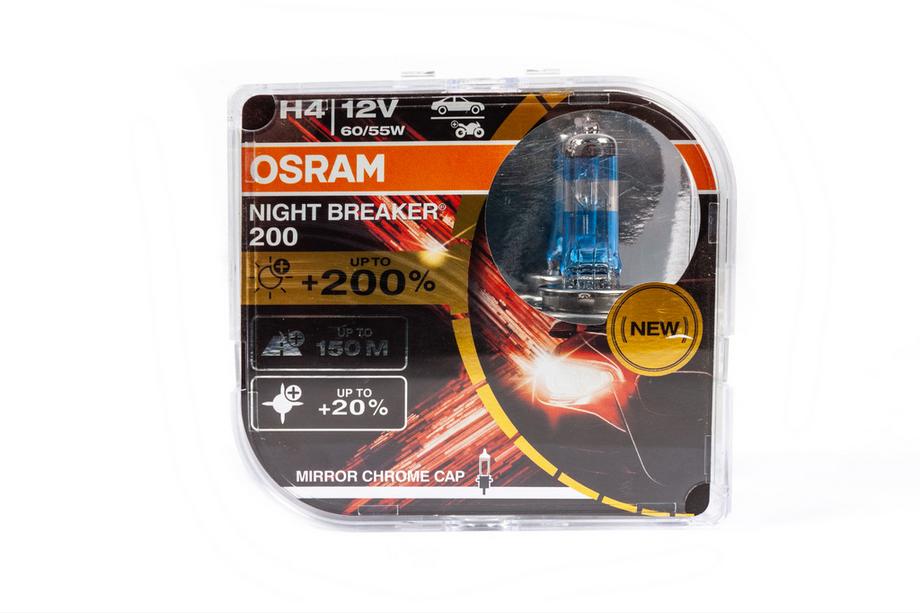 Лампа фары Osram H4 60/55W Night Breaker Laser +200% 64193NBL200 Image Лампа фары Osram H4 60/55W Night Breaker Laser +200% 64193NBL200 Image