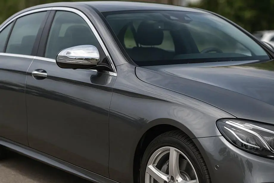 Mercedes E-class W213 2016-2023 гг. Накладки на Зеркала (2 шт, Нержавейка) Фото 1
