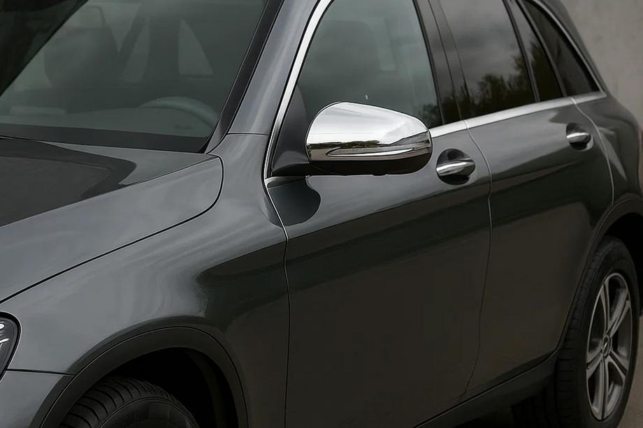 Mercedes GLC X253 2015-2022 гг. Накладки на Зеркала (2 шт, Нержавейка) Image