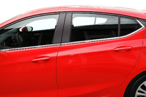 Opel Astra K 2016-2021 гг. Окантовка окон (HB) (8 шт, нержавейка) фото 4