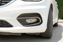 Fiat Tipo 2016- гг. Накладки на противотуманные фары (2 шт, нержавейка) фото 1
