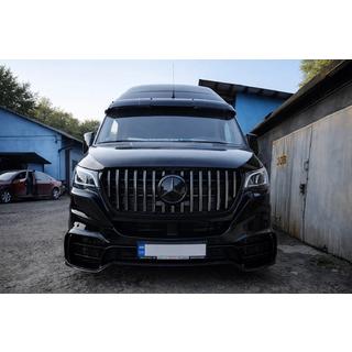 Передний бампер с решеткой V2 (AMG) Mercedes Sprinter W907/W910 2018- гг. фото 1