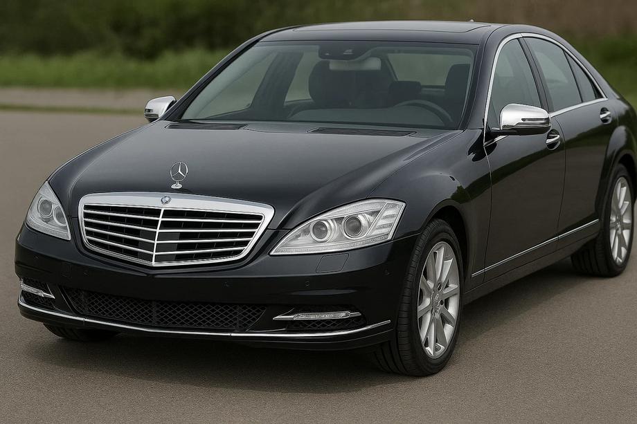 Mercedes S-class W221 2005-2013 гг. Накладки на зеркала (2009-2013, 2 шт., нерж. сталь) Фото 1