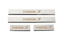 Накладки на Пороги (4 шт, Глянец, Нержавейка) фото 1