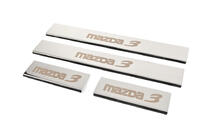 Накладки на Пороги (4 шт, Глянец, Нержавейка) фото 2