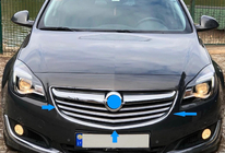 Opel Insignia 2008-2017 гг. Хромированные Накладки на Решетку (2014-2017, Нержавеющая Сталь) фото 3