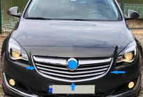 Opel Insignia 2008-2017 гг. Хромированные Накладки на Решетку (2014-2017, Нержавеющая Сталь) фото 3