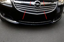 Opel Insignia 2008-2017 гг. Хромированные Накладки на Решетку (2014-2017, Нержавеющая Сталь) фото 1