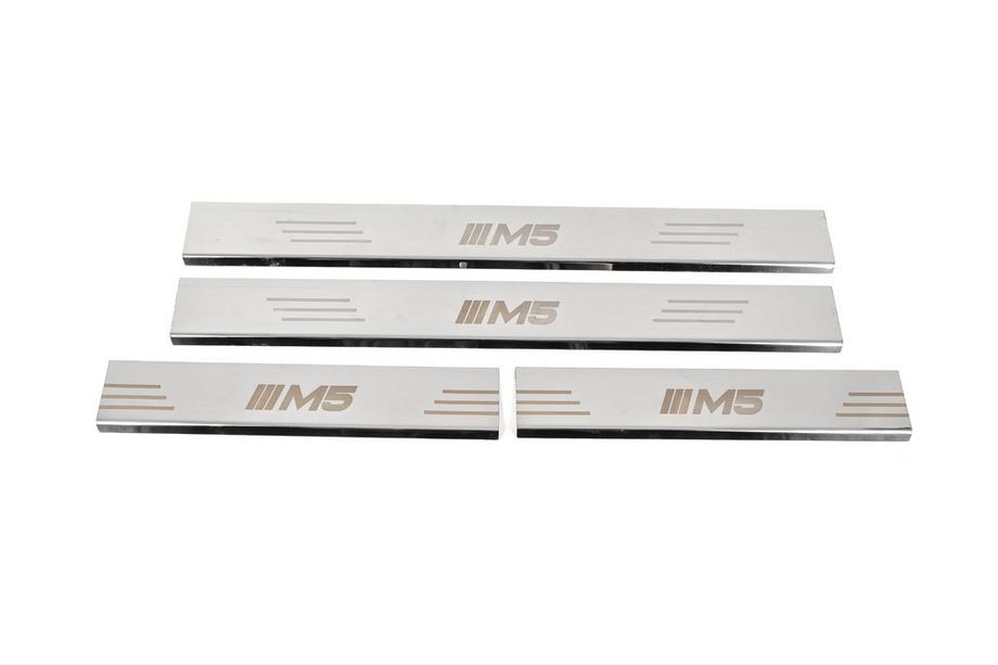 BMW 5 серия E34 1988-1995 гг. Накладки на пороги (4 шт, Carmos V4) Image