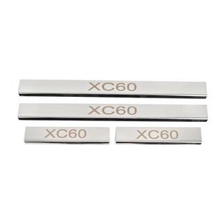 Volvo XC60 2017- гг. накладки на пороги (4 шт, нерж)