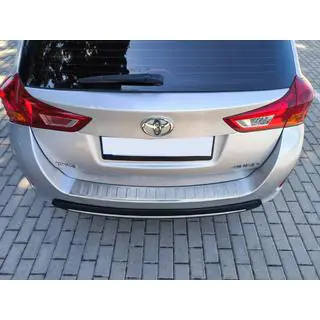Накладка на задний бампер Carmos (SW) нержавейка Toyota Auris 2012-2018 гг. фото 3