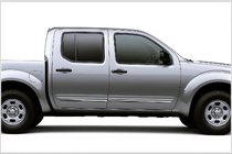 Nissan Navara 2006-2015 гг. Молдинги на двери Нержавеющая сталь (4 шт) фото 1