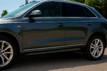 Молдинги на двери Нержавеющая сталь (4 шт) фото 1