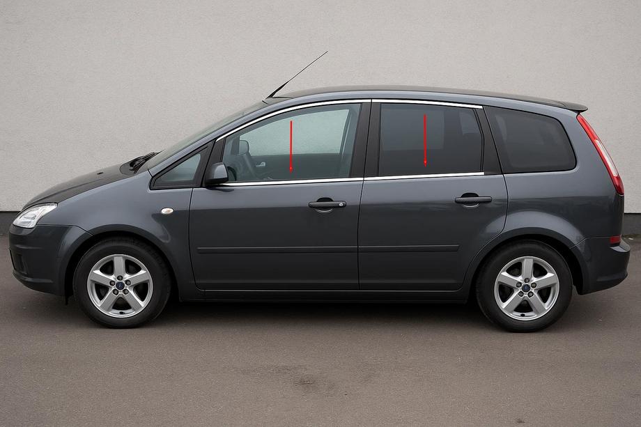 Молдинги стекол нержавейка (4 шт.) Image