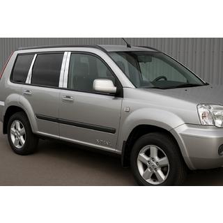 Накладки на дверные стойки из нержавеющей стали (8 шт.) фото 1