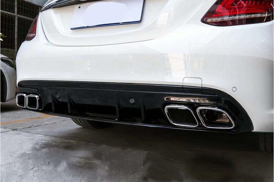 Mercedes C-class W205 2014-2021 гг. Комплект обвеса с диффузором (дизайн AMG C63 2018-2021) Фото 9