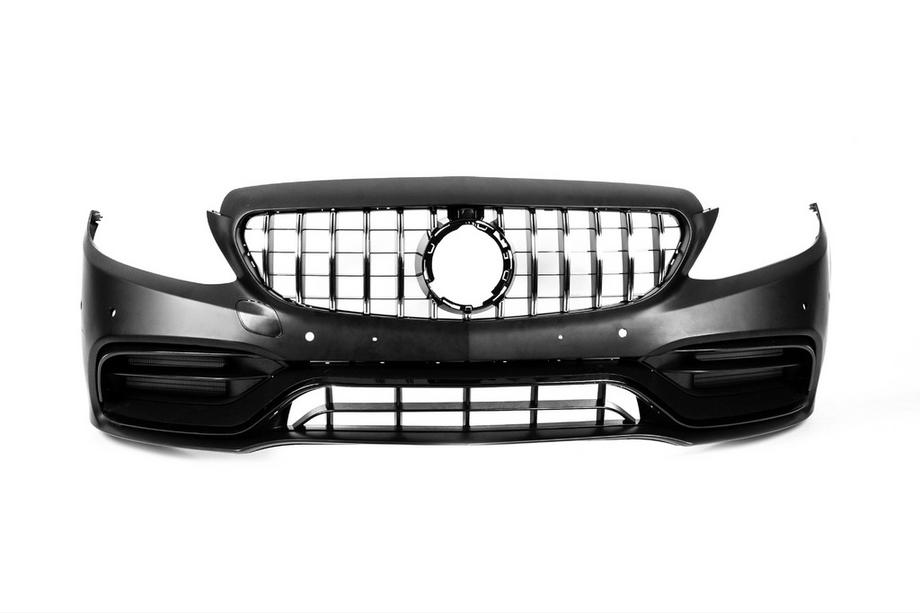 Mercedes C-class W205 2014-2021 гг. Комплект обвеса с диффузором (дизайн AMG C63 2018-2021) Фото 11