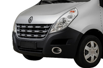 Renault Master 2011-2023 гг. Накладки на противотуманные фары Carmos (2 шт., нержавейка) фото 3