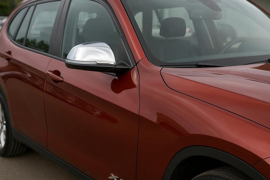 BMW X1 E84 2009-2015 гг. Накладки на Зеркала (2 шт, Нержавейка) Carmos Image