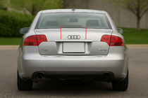 Audi A4 B7 2004-2008 гг. Накладка над номером (Carmos нержавейка) V-2 фото 1