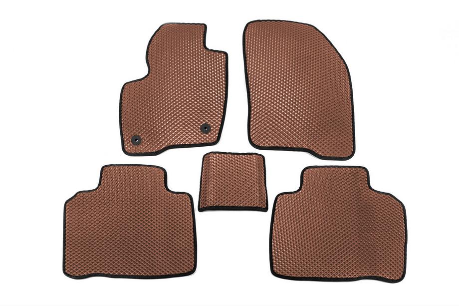 Ford Edge 2014-2024 гг. Коврики EVA (Коричневые) Image