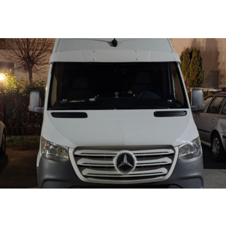Козырек на Лобовое Стекло (Белый, 5мм) Mercedes Sprinter W906 2006-2018 гг. фото 4