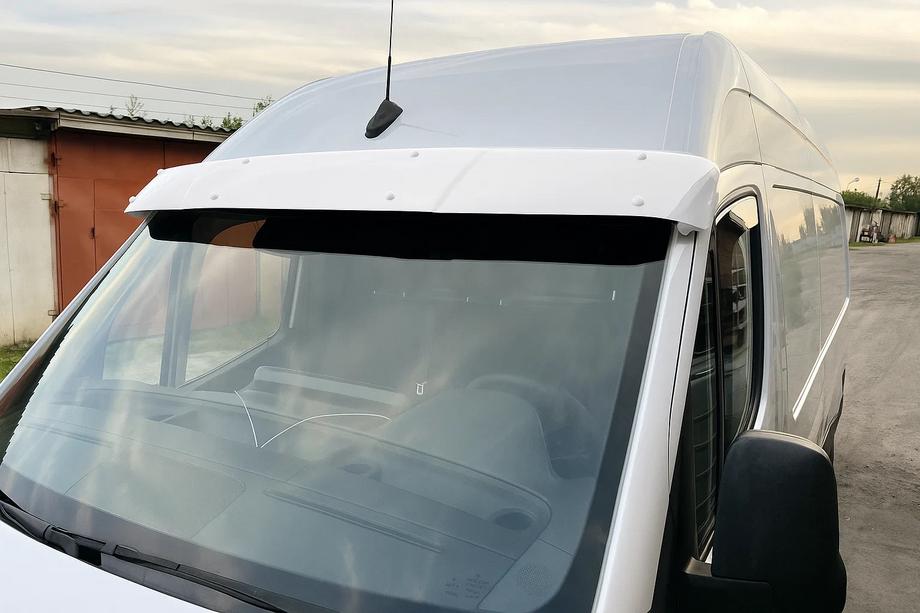 Mercedes Sprinter W906 2006–2018 гг. Козырек на Лобовое Стекло (Белый, 5мм) Image